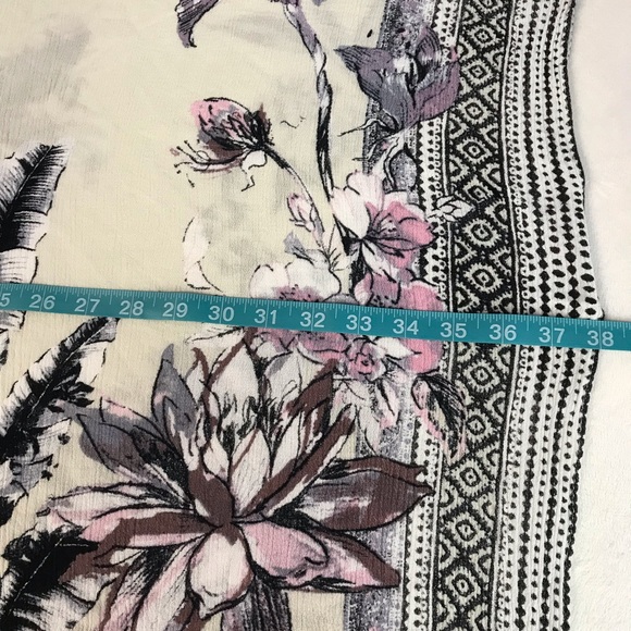 Open Front Sleeveless Kimono Women’s Size XXL Multicolor Floral Print Tassels. - Picture 6 of 12